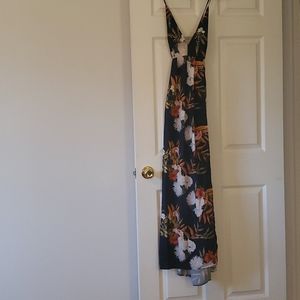 Open Back Floral Dress